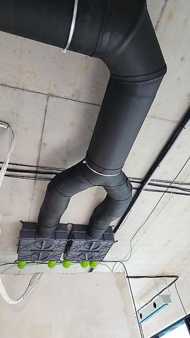 Havalandırma kanalları və komplektləri - Material: sinklənmiş polad