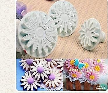 Şirniyyət qəlibləri, rəng - Ağ, Fiqur