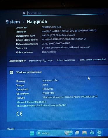 Техника для кухни: Dell Vostro noutbuku - Model: Dell Vostro (qara korpus) - Prosessor — 4