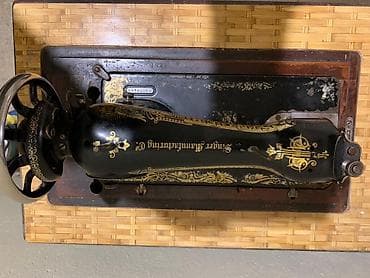 antik pullar: Satılır: 120 ilə yaxın yaşı olan original Singer ayaqla işləyən tikiş — 8