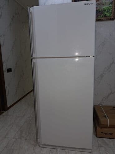 xoladelnik: İşlənmiş 2 qapılı Sharp Soyuducu Satılır, rəng - Ağ, Təkərli — 1