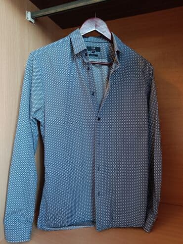 kisi koynekleri klassik: Köynək, M, rəng - Mavi — 1