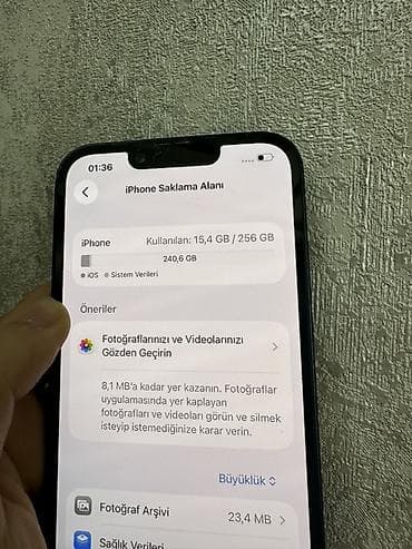 iphone 12: IPhone 14, 256 GB, Midnight, Simsiz şarj — 5