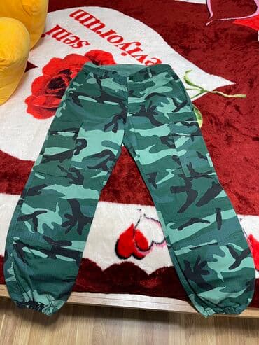 qaqa şalvarı: Herbi şalvarı satılır. Kişi üçündür amma qadında geyine biler. 38 40 — 4