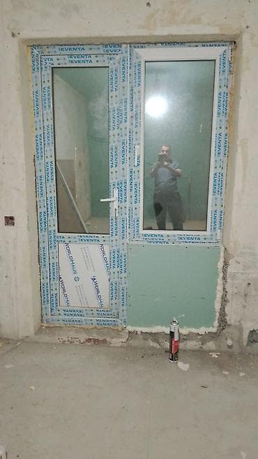 plasik pencere: Yeni Təkqat şüşə paketi Plastik pəncərə, Еni: 141 sm, Uzunluğu: 211 sm — 1