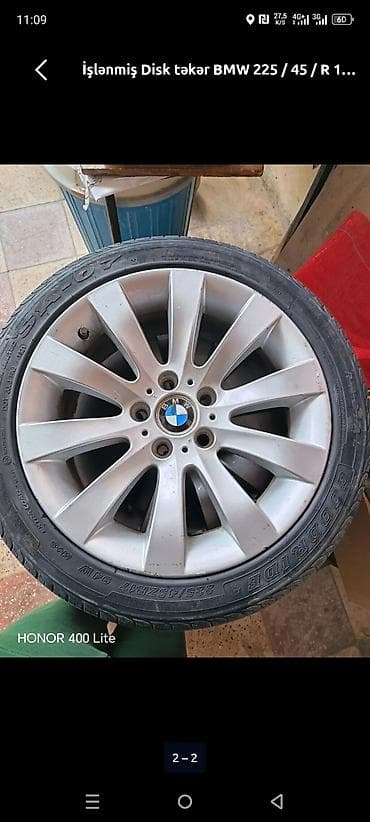 Колесо BMW 225 / 45 / R 17, 5 Болтов at lalafo.az Колесо BMW 225 / 45 / R 17, 5 Болтов