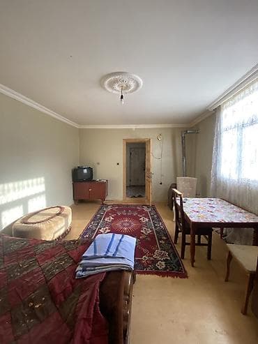 Недвижимость: 1 otaqlı həyət evi - Plan: geniş bir otaq (yataq və qonaq zonası) — 2