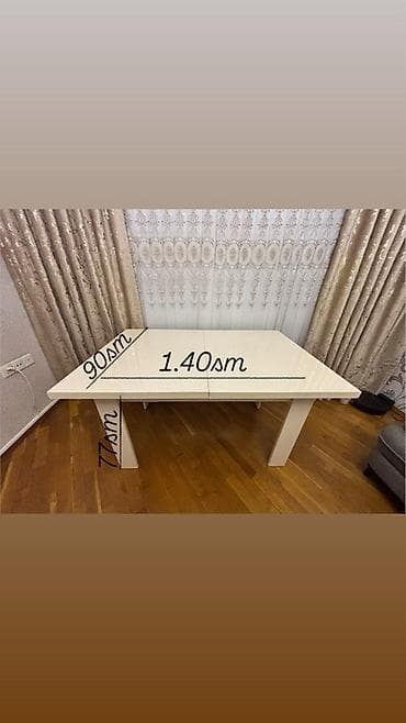 Гостиный стол, Новый, Раскладной, MDF, Прямоугольный стол — 7