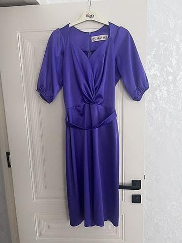 dress: Qumash moda evinin özəl hazırlanmış bənövşəyi rəngli zərif donu 36 — 2