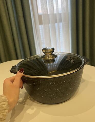 Mətbəx aksesuarları: Qazan, rəng - Qara — 1