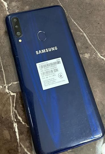 samsung cs k: Samsung Galaxy A20s, 32 ГБ, цвет - Синий, Сенсорный, Отпечаток пальца, Две SIM карты — 1