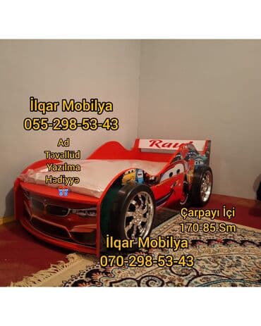 qir: Yeni, Sifariş ilə, Maşın-çarpayı, Matrassız, Siyirməsiz — 8