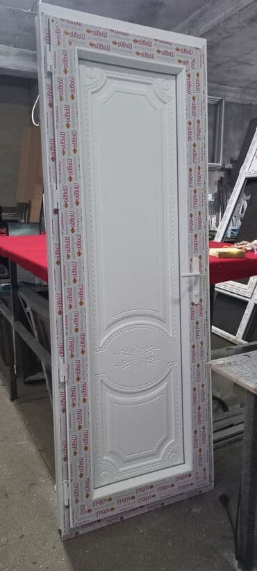 plastik qapılar: Yeni Plastik qapı 80x200 sm Zamok və çərçivə ilə, Zəmanətli, Pulsuz quraşdırma, Pulsuz çatdırılma, Rayonlara çatdırılma — 4