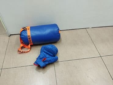 заказать боксёрскую грушу: Uşaq boks dəsti – mini boks kisəsi və əlcək - Rəng: mavi, narıncı — 8