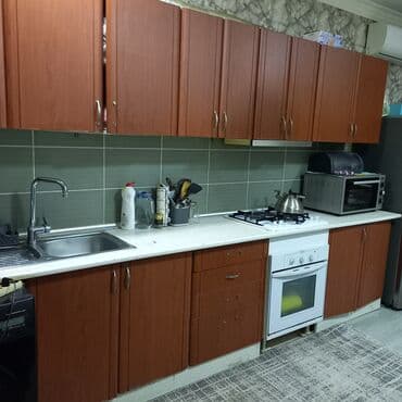 mətbəx mebeli işlenmiş: Mətbəx mebel dəsti və quraşdırılmış texnika - Korpus: laminat/MDFlam — 2