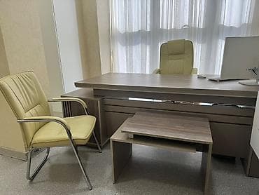 divan kreditle: Ofis mebel dəsti – rəhbər masası və jurnal masası - Material: ağac — 3