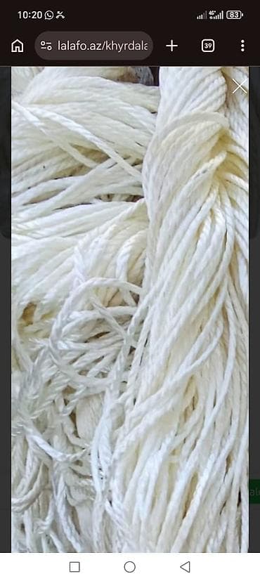 komputer sekilleri: Ağ rəngli möhkəm kəndir dəsti ip uzunu 37 icin denesi 46 denedi icinde — 2