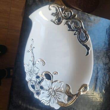 Dekorativ porselen qab - Material: yüksək keyfiyyətli porselen -