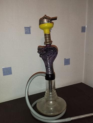 Nadir dizaynlı nərgilə (Qəlyan) - Qab: Şəffaf, geniş dibli şüşə kolba