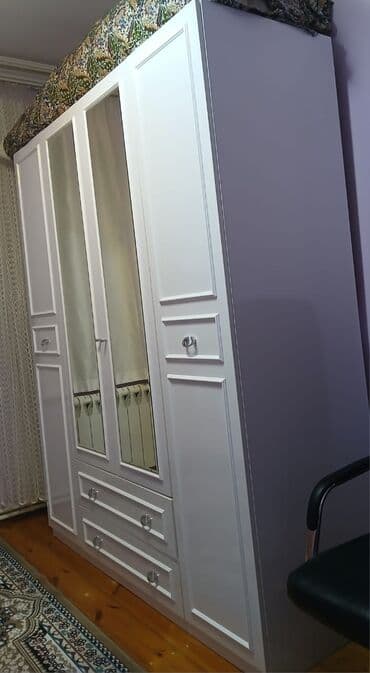 qardirob modelleri: İşlənmiş, Açılan, 4 qapılı Düz dolab, Qarderob, paltar dolabı, Azərbaycan — 1