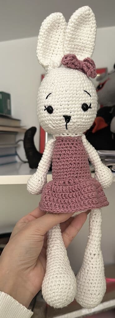 uşaq rasiyaları: Əl işi amigurumi dovşan oyuncağı — 1