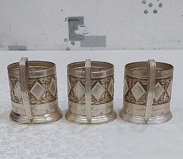 Podstakanik stəkan altlığı подстаканник, sovet istehsalı, material — 5