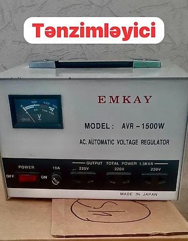 EMKAY AVR-1500W avtomatik gərginlik tənzimləyicisi - Model: AVR-1500W — 1