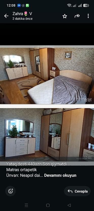 Yataq desti 440azn.Son qiymətdi Matras ortapetik Ünvan: Neapol