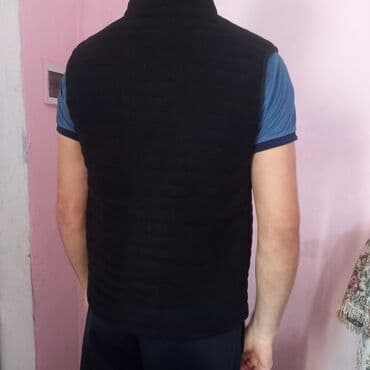 серые мужские свитшоты: Жилет, Gucci, L, цвет - Черный — 3