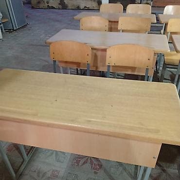 Ofis dəst mebeli: Məktəb/Ofis mebelləri dəsti - Material: laminat/LDSP ağac teksturalı — 5