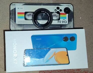 Fly: Honor X7, 128 ГБ, цвет - Голубой, Сенсорный, Отпечаток пальца, Две SIM карты — 1