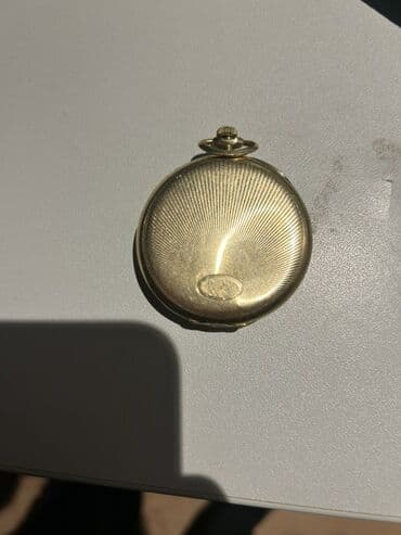 modelka 07: Kişi cib saatı - Klassik cib saatı, mexaniki mexanizm. - Qızıl — 2