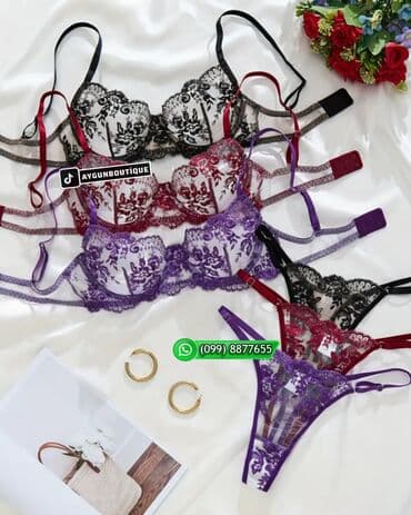 женские трусики из бамбукового волокна: Dəst iç geyim 2025 model 🔻 təzə eti̇ketkali ori̇gi̇nal satıcı — 2
