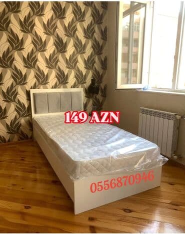 taxt: Yeni, Təknəfərlik çarpayı, Bazasız, Matras ilə, Siyirməsiz, Azərbaycan — 3