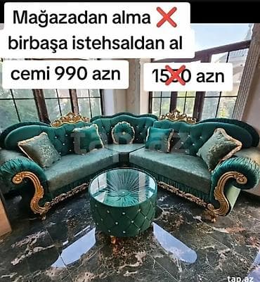 şuşa tortu: Yeni, Künc divan, Qonaq otağı üçün, Açılmayan — 1
