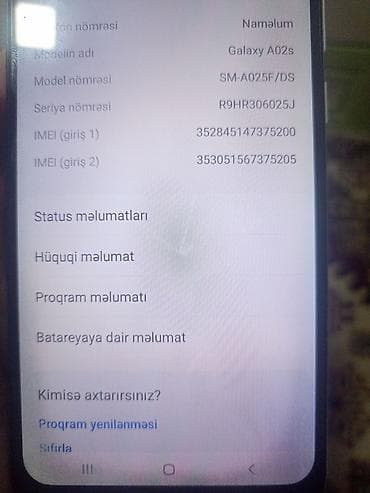 Samsung Galaxy A02 S, 2 GB
