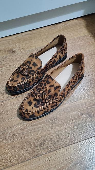 ayaqq: Qadın loaferləri – leopard naxışlı - Üslub: Klassik loafer modeli, ön — 1