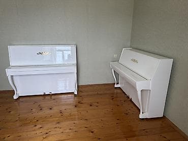 Синтезаторы: Ağ rəngli və Qəhvəyi akustik pianinolar – klassik dizaynlı, laklı — 4