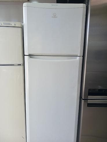 işlenmiş soyuducu: İşlənmiş 2 qapılı Indesit Soyuducu Satılır, rəng - Ağ, Təkərli — 1