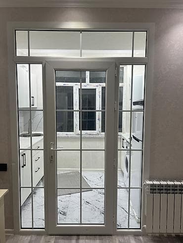 quxna mebil: Mətbəx mebeli və məişət texnikası dəsti - Üslub: ağ rəngdə, minimal — 3