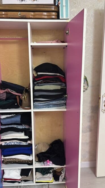 Sifarişlə mebel: Oğlan və qız üçün, 2 qapılı, Açılan, Düz dolab — 3