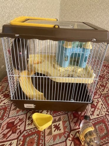 it evi satilir: Xomyak üçün komplekt qəfəs - Material: möhkəm metal barmaqlıqlar — 4