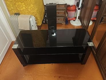 işlənmiş televizor altlığı: Düz TV altlığı, Polkalı, Şüşəli — 1