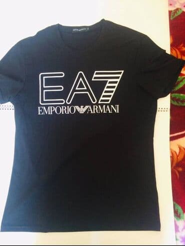 Костюмы: Мужская футболка, Emporio Armani, L, цвет - Черный — 4