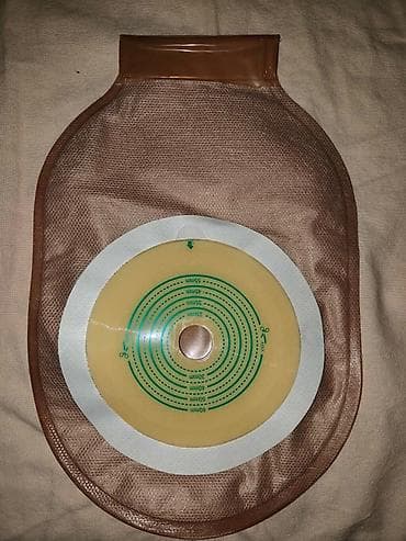 Kolostomi torbası möhkəm yapışan 1qutuda 10 ədəd 30 Azn. Tünd rəngdə