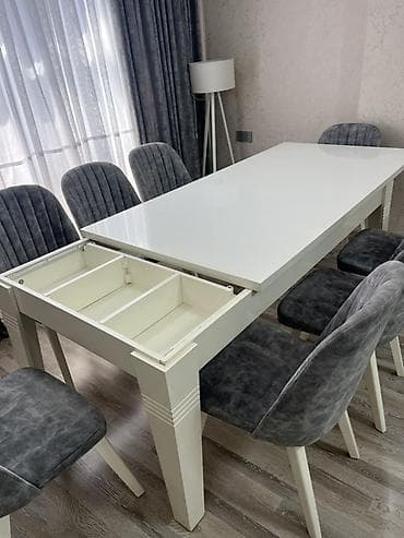 parça bez: Для гостиной, Раскладной, Прямоугольный стол, 8 стульев — 2