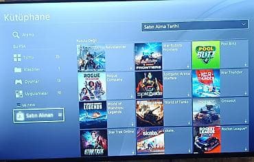 tv pult: PS4 slim 500gb az işlənmiş əla vəziyətdə +2pult + 20 oyun. Cihaz — 6
