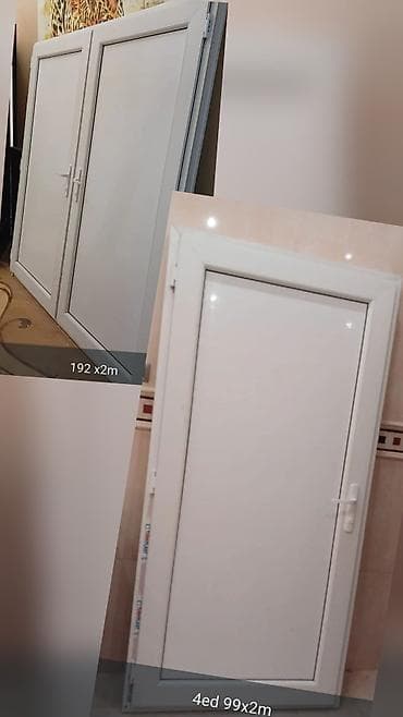 balka: PVC qapılar - İkili qapı: 1eded --192×200 sm - Tək qapılar: 4 ədəd – — 2