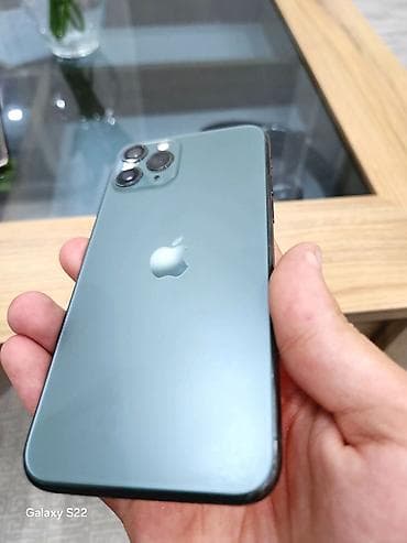 usb kabel iphone: IPhone 11 Pro, Matte Midnight Green, Simsiz şarj — 4