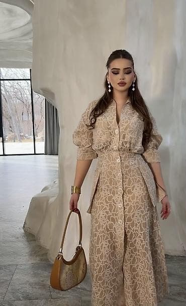 Qadın geyimləri – zərif maxi don kolleksiyası - Üç fərqli model: 1)